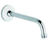 GROHE Relexa, bras de douche longueur 22cm, pour douches de tête, mural | Métal chromé, fixation murale stable, compatible avec toutes les douches, montage facile (chrome, 27406000)