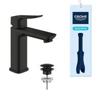Grohe Dice - Mitigeur de lavabo avec bonde Push-Open, noir mat 1018332430