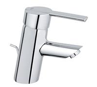 GROHE Robinet de salle de bains lavabo Feel, avec tirette, bonde clic clac incluse, robinet mousseur économique d'eau, installation facile, taille S, chromé, 32557000 (Import Allemagne)