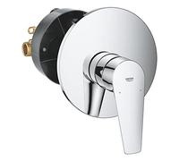 GROHE Robinet Douche Start Edge, montage encastré, mitigeur monocommande à cartouche céramique, traitement brillant et durable, raccord en 1/2", chromé, 24202001 (Import Allemagne)
