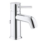 GROHE Robinet lavabo de salle de bains Start Classic, mitigeur monocommande avec tirette de vidage, mousseur à économique d'eau, installation facile, chromé, 23810000 (Import Allemagne)