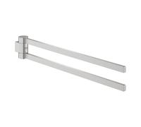 GROHE Porte-serviettes Selection 41063DC0 SuperSteel 40 cm 2 bras pivotants