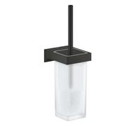 Brosse WC Grohe Selection Cube 408572430, fixation murale invisible, noir mat