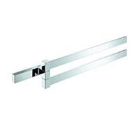 Grohe Selection Cube double porte-serviettes 40768000 chromé , 2 bras, pivotante , fermeture dissimulée