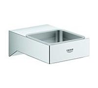 Grohe Selection Cube Halter chrome, pour verre, distributeur de savon / bol