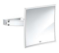 GROHE Miroir cosmétique Selection Cube 22,3 x 22,3 cm carré chrome 40808000