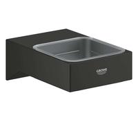 Grohe Selection Cube - Porte-verre/porte-savon, noir mat 408652430