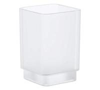 GROHE Selection Cube, tablette en verre cristal pour salle de bains | Montage mural ultra-simple, surface chromée StarLight résistante aux rayures, facile à entretenir (chrome, 40783000)