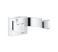 GROHE Selection, double patère salle de bain, fixation invisible | Montage mural avec installation facile, surface facile à entretenir (chrome, 41049000)