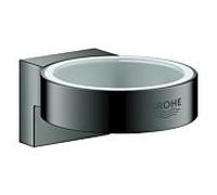 Grohe Selection Halter 41027A00 graphite dur, pour verre et, distributeur de savon