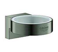 Grohe Selection Halter 41027AL0 graphite dur brossé, pour verre et, distributeur de savon