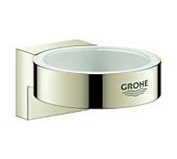 Grohe Selection Halter 41027BE0 nickel poli, pour verre et, distributeur de savon