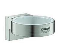 Grohe Selection Halter 41027DC0 supersteel, pour verre et, distributeur de savon