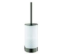 Grohe Selection jeu de brosses WC 41076AL0 graphite dur brossé, verre, fixation murale, fixation invisible