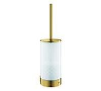 Grohe Selection jeu de brosses WC 41076GN0 cool sunrise brossé, verre, fixation murale, fixation invisible