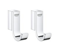 Grohe - Sélection Lot de 2 patères murales fixations invisibles, chrome (41039000-Duo)
