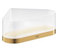 GROHE Étagère d'angle Selection 41038GN0 20 cm avec support blanc-doré