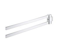 GROHE Selection, porte-serviette pivotant, accessoire de salle de bains | Montage mural, finition robuste en métal, surface facile à entretenir, montage facile (chrome, 41063000)