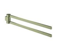 Grohe Selection sèche-serviettes 41063EN0 40 cm, 2 bras, pivotant, nickel brossé