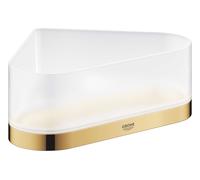 Grohe Selection - Tablette de douche, avec support, d'angle, verre/Cool Sunrise 41038GL0