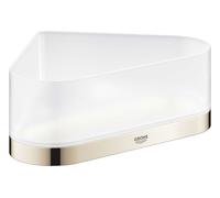 Grohe Selection - Tablette de douche, avec support, d'angle, verre/nickel poli 41038BE0