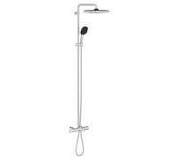 Grohe - Set de douche avec thermostat de bain, 25x25 cm, 2 jets, chrome 26984001ROZ1