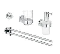 Grohe Set de Salle de Bain 4 En 1 Essentials, 1 Pièce, 40846001,