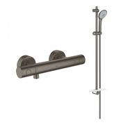 Grohe - Set Mitigeur + Ensemble de douche Graphite (SetGraphite1)