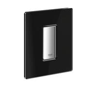 GROHE Bouton de chasse d'eau pour urinoir Skate Cosmopolitan 38846KS0 - Verre noir velours