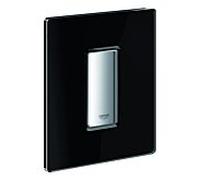 Grohe Skate Cosmopolitan plaque d'actionnement 38846KS0 pour urinoir, avec surface en verre noir velours