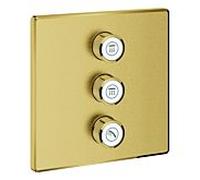 Grohe Smartcontrol garniture 29127GN0 cool sunrise brossé, carré, vanne dissimulée à 3 voies