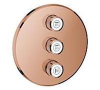 Grohe Smartcontrol jeu de garnitures 29122DA0 coucher de soleil chaud, rond, soupape dissimulée à 3 voies