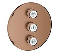 Grohe Smartcontrol jeu de garnitures 29122DL0 chaud coucher de soleil brossé, ronde, vanne dissimulée à 3 voies