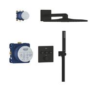 Grohe SmartControl kit baignoire-douche encastré avec thermostat avec douche pluie noir 348752430