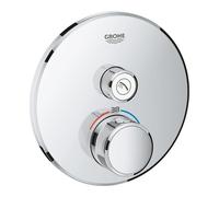 GROHE Smartcontrol Partie de finition pour robinet de douche encastrable thermostatique avec inverseur rond chrome 29118000