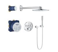 Grohe SmartControl Perfect - Set de douche avec mitigeur encastré, 31 cm, chrome 34709000