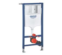 Grohe Solido - Bâti-support avec réservoir pour WC suspendu, chasse d’eau sans contact Tectron Bau E, chrome 39883000