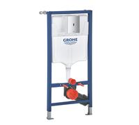 Grohe Solido - Bâti-support avec réservoir pour WC suspendu, chasse d’eau sans contact Tectron Bau E, chrome 39883000