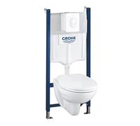 Grohe Solido - Set de bâti-support, cuvette et abattant softclose, plaque Skate Air, blanc 39117000