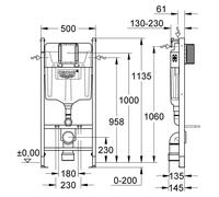 Grohe Solido élément pour WC