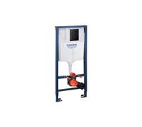 GROHE Solido Pack 3 en 1 pour WC, Bâti-support pour WC suspendu, hauteur d'installation 1,13m, plaque de déclenchement Even noir inclus, 38811KF0 (Import Allemagne)