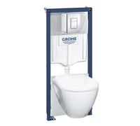 Grohe Solido - Set de bâti-support, cuvette et abattant softclose, plaque de déclenchement Skate Cosmopolitan, chrome 39468000