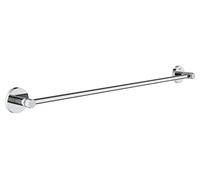 GROHE Start Barre Porte-Serviettes pour Salle de Bain, 654 mm, Fixations Cachées, Métal, A Coller QuickGlue ou à Visser, Chromé, 41178000