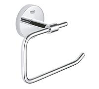 Start Cosmopolitan porte-papier toilette mural en métal avec fixations cachées, chrome (G41165000)