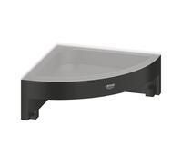 GROHE Panier de douche d'angle Start Cube 411062430 – à coller QuickGlue/à visser – Noir mat