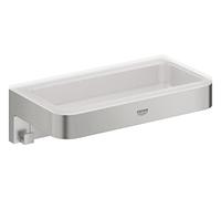 GROHE Panier de douche Start Cube QuickFix 41107DC0, 20 cm, fixations cachées, Supersteel