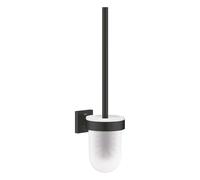 Grohe Start Cube - Porte-balai WC mural avec support, verre/noir mat 409772430