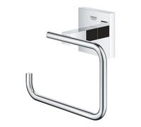 GROHE Porte-papier toilette mural Start Cube 40978000 chromé sans couvercle, fixations cachées