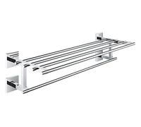 GROHE Start Cube Rack Porte-Serviettes Mural, Fixations Cachées, Vis incluses, Brillance Eclatante, Taille 60cm, Chromé, 41099000