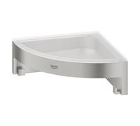 GROHE Start Cube Receveur de douche - 16x16x6cm - modèle d'angle - montage mural - supersteel 41106dc0